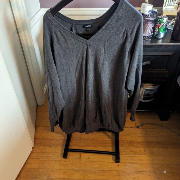 Torrid size 6 gray sweater - Picture 4 of 7